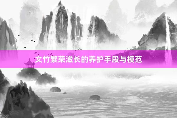 文竹繁荣滋长的养护手段与模范